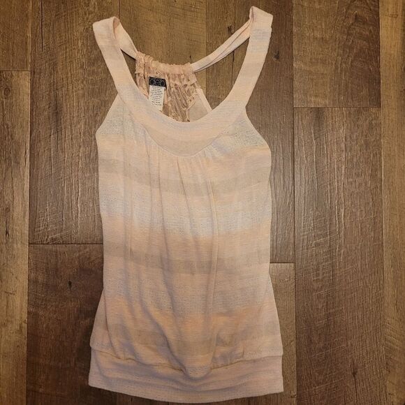 Dots Tops - Large Lace Back Tank Top